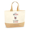 Sac Jute Fête des Mères Fêtes des Pères Mamie Papi Famille Idée Cadeau anniversaire Noël Travail Boulot Métier Départ Retraite Collègue Femme Homme