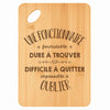 Planche bambou gravée personnalisée femme idée cadeau Fête des Mères apéro 30×20 prénom cuisine plateau fromage anniversaire noel maman mamie