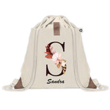 Sac à dos avec pochette Sandra Lettre Fleur