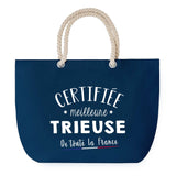 Sac de plage Bleu anse corde Certifiée meilleure Trieuse