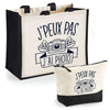 Cabas homme ou femme sac plage ou shopping tote bag pochette trousse Idée cadeau original pour anniversaire Noël travail départ retraite collègue famille fete des mères fetes des pères papa maman mamie papi