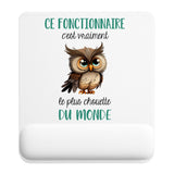 Tapis de souris ergonomique avec repose-poignet, accessoire bureau pour femme et homme, fête des pères, cadeau pas cher, idée cadeau fête des mères, secret santa, départ à la retraite, télétravail et gaming