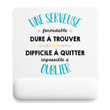 Tapis de souris ergonomique avec repose-poignet, accessoire bureau pour femme et homme, fête des pères, cadeau pas cher, idée cadeau fête des mères, secret santa, départ à la retraite, télétravail et gaming