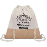 Sac Fête des Mères Mamie Maman Cadeau anniversaire Noël Travail Métier Départ Retraite Collègue Femme cabas shopping plage