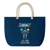 Sac de plage Bleu anse corde Jimmy Unique dans l'Univers