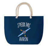 Sac de plage Bleu anse corde J'peux Pas Aviron