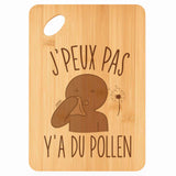 Planche bambou gravée personnalisée femme homme idée cadeau Fête des Mères Fête des Pères apéro papa maman prénom cuisine plateau fromage