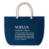 Sac de plage Bleu anse corde Yohan Définition Homme