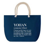 Sac de plage Bleu anse corde Yohan Définition Homme