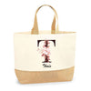 Sac Jute Fête des Mères Fêtes des Pères Mamie Papi Famille Idée Cadeau anniversaire Noël Travail Boulot Métier Départ Retraite Collègue Femme Homme