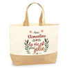 Sac Jute Fête des Mères Fêtes des Pères Mamie Papi Famille Idée Cadeau anniversaire Noël Travail Boulot Métier Départ Retraite Collègue Femme Homme