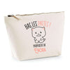 Trousse pochette de rangement maquillage Fête des Mères Mamie Famille Idée Cadeau anniversaire Noël Travail Boulot Métier Départ Retraite Collègue Femme