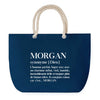 Sac de plage Bleu anse corde Morgan Définition Homme