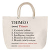 Sac Fête des Mères Mamie Famille Idée Cadeau anniversaire Noël Travail Boulot Métier Départ Retraite Collègue Femme cabas shopping plage