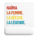 Tapis de souris ergonomique avec repose-poignet, accessoire bureau pour femme et homme, fête des pères, cadeau pas cher, idée cadeau fête des mères, secret santa, départ à la retraite, télétravail et gaming