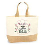 Sac Jute Fête des Mères Fêtes des Pères Mamie Papi Famille Idée Cadeau anniversaire Noël Travail Boulot Métier Départ Retraite Collègue Femme Homme