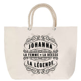 Sac Fête des Mères Mamie Famille Idée Cadeau anniversaire Noël Travail Boulot Métier Départ Retraite Collègue Femme cabas shopping plage