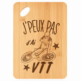 Planche bambou gravée personnalisée femme homme idée cadeau Fête des Mères Fête des Pères apéro papa maman prénom cuisine plateau fromage