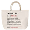 Sac Fête des Mères Mamie Famille Idée Cadeau anniversaire Noël Travail Boulot Métier Départ Retraite Collègue Femme cabas shopping plage