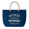 Sac de plage Bleu anse corde Certifiée meilleure Responsable