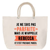 Sac Fête des Mères Mamie Famille Idée Cadeau anniversaire Noël Travail Boulot Métier Départ Retraite Collègue Femme cabas shopping plage