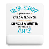 Tapis de souris ergonomique avec repose-poignet, accessoire bureau pour femme et homme, fête des pères, cadeau pas cher, idée cadeau fête des mères, secret santa, départ à la retraite, télétravail et gaming