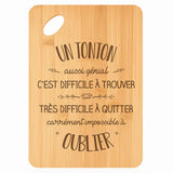 Planche bambou gravée personnalisée homme idée cadeau Fête des Pères apéro 30×20 prénom cuisine plateau fromage anniversaire noel papa papi 