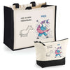 Cabas homme sac plage ou shopping tote bag pochette trousse Idée cadeau original pour anniversaire Noël travail départ retraite collègue famille fetes des pères papa papi