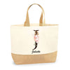 Sac Jute Fête des Mères Fêtes des Pères Mamie Papi Famille Idée Cadeau anniversaire Noël Travail Boulot Métier Départ Retraite Collègue Femme Homme