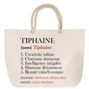 Sac Fête des Mères Mamie Famille Idée Cadeau anniversaire Noël Travail Boulot Métier Départ Retraite Collègue Femme cabas shopping plage