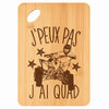 Planche bambou gravée personnalisée femme homme idée cadeau Fête des Mères Fête des Pères apéro papa maman prénom cuisine plateau fromage