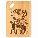 Planche bambou gravée personnalisée femme homme idée cadeau Fête des Mères Fête des Pères apéro papa maman prénom cuisine plateau fromage