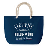 Sac de Plage Bleu avec Anse Corde Certifiée meilleure Belle-Mère