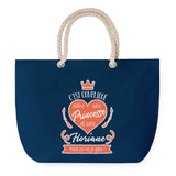 Sac de plage Bleu anse corde Floriane Princesse