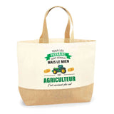 Sac Jute Fête des Mères Fêtes des Pères Mamie Papi Famille Idée Cadeau anniversaire Noël Travail Boulot Métier Départ Retraite Collègue Femme Homme