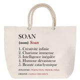Sac Fête des Mères Mamie Famille Idée Cadeau anniversaire Noël Travail Boulot Métier Départ Retraite Collègue Femme cabas shopping plage