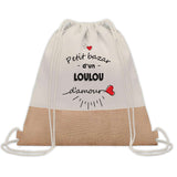 Sac Fête des Pères Papi Papa Cadeau anniversaire Noël Travail Boulot Métier Départ Retraite Collègue Homme cabas shopping plage