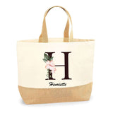 Sac Jute Fête des Mères Fêtes des Pères Mamie Papi Famille Idée Cadeau anniversaire Noël Travail Boulot Métier Départ Retraite Collègue Femme Homme