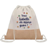 Sac Fête des Mères Mamie Famille Idée Cadeau anniversaire Noël Travail Boulot Métier Départ Retraite Collègue Femme cabas shopping plage