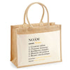 Sac Fête des Pères Papa Papi Frère Homme Famille Idée Cadeau anniversaire Noël Travail Boulot Métier Départ Retraite Collègue cabas 