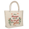 Sac Fête des Mères Mamie Famille Idée Cadeau anniversaire Noël Travail Boulot Métier Départ Retraite Collègue Femme cabas shopping plage