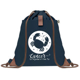 sac a dos bleu coton recycle avec pochette idee cadeau originale pour collegue ami prof ou membre de la famille cadeau mixte noel anniversaire secret santa ou depart au travail sac leger pratique et ecologique design breton moderne