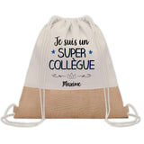 Sac Fête des Pères Papi Papa Cadeau anniversaire Noël Travail Boulot Métier Départ Retraite Collègue Homme cabas shopping plage