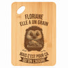 Planche bambou gravée personnalisée femme idée cadeau Fête des Mères apéro 30×20 prénom cuisine plateau fromage anniversaire noel maman mamie