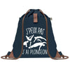 sac a dos bleu coton recycle avec pochette idee cadeau originale pour collegue ami prof ou membre de la famille cadeau mixte noel anniversaire secret santa ou depart au travail sac leger pratique et ecologique design breton moderne