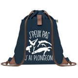 sac a dos bleu coton recycle avec pochette idee cadeau originale pour collegue ami prof ou membre de la famille cadeau mixte noel anniversaire secret santa ou depart au travail sac leger pratique et ecologique design breton moderne
