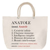 Sac Fête des Mères Mamie Famille Idée Cadeau anniversaire Noël Travail Boulot Métier Départ Retraite Collègue Femme cabas shopping plage