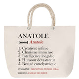 Sac Fête des Mères Mamie Famille Idée Cadeau anniversaire Noël Travail Boulot Métier Départ Retraite Collègue Femme cabas shopping plage