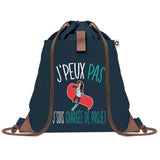 sac a dos femme bleu coton recycle avec pochette cadeau original pour collegue amie prof ou soeur idee cadeau femme noel anniversaire secret santa ou depart a la retraite sac pratique chic et ecoresponsable design breton elegant