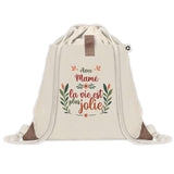 Sac Fête des Mères Mamie Famille Idée Cadeau anniversaire Noël Travail Boulot Métier Départ Retraite Collègue Femme cabas shopping plage